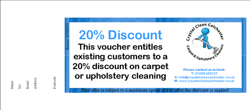crystal clean colchester discount voucher
